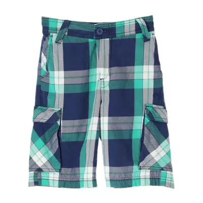 Boys Beach Check Walkshorts, Green, 164,  Vardagsshorts