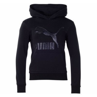 Classics Logo Hoodie G, Puma Black, 176,  Puma