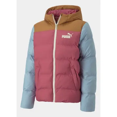 Colourblock Polyball Hooded Ja, Dusty Orchid, 176,  Vinterjackor