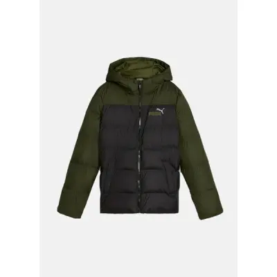 Colourblock Polyball Hooded Ja, Puma Black-Myrtle, 164,  Vinterjackor