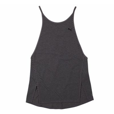 Dancer Drapey Tee, Puma Black Heather-Stripe, M,  Puma