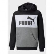 Ess+ Colorblock Hoodie Fl B, Puma Black, 116,  Hoodies