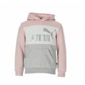 Ess+ Colorblock Hoodie Fl B, Lotus-Silver, 104,  Puma