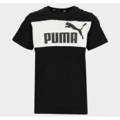 Ess+ Colorblock Tee B, Puma Black, 116,  T-Shirts