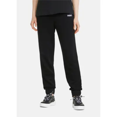 Ess+ Embroidery High-Waist Pan, Puma Black, Xl,  Sweatpants