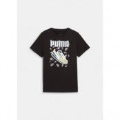 Ess+ Logo Lab Graphic Tee Iii, Puma Black, 128,  T-Shirts