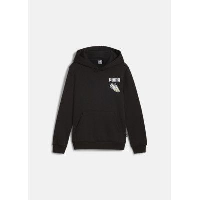 Ess+ Logo Lab Holiday Hoodie I, Puma Black, 128,  Hoodies