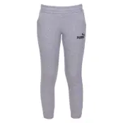 Ess Logo Sweat Pants Fl Cl B, Medium Gray Heather, 128,  Puma