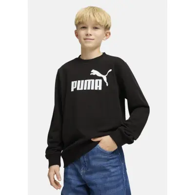 Ess No. 1 Logo Crew Tr B, Puma Black, 176,  Sweatshirts