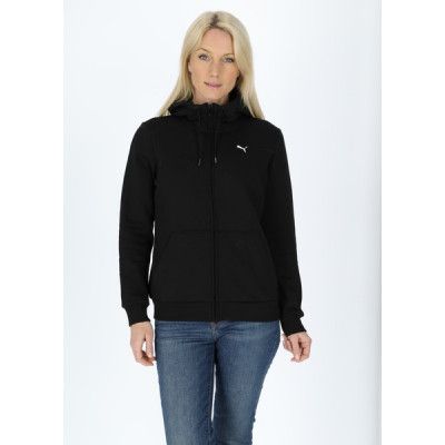 Ess Small Logo Full-Zip Hoodie, Puma Black-Cat, M,  Hoodies