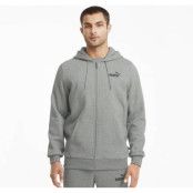 Ess Small Logo Fz Hoodie Fl, Medium Gray Heather-Cat, L,  Hoodies