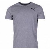 Ess Small Logo Tee, Medium Gray Heather-_Cat, L,  Puma