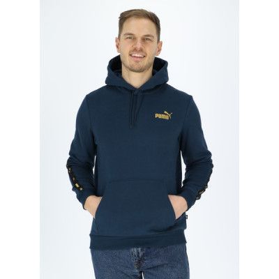 Ess+ Tape Golden! Hoodie, Marine Blue, S,  Hoodies