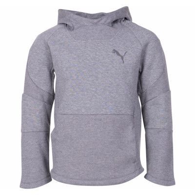 Evostripe Hoody B, Medium Gray Heather, 104,  Puma
