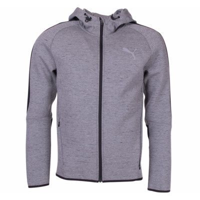 Evostripe Spaceknit Fz Hoody, Medium Gray Heather, Xs,  Puma