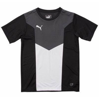 Ftbltrg Jr Shirt, Puma Black-Asphalt-Puma White, 164,  Puma