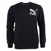 Fun Crew Sweat Fl, Black, L,  Puma