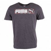 Fun Puma Graphic Tee, Dark Gray, L,  Puma