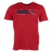 Fun Puma Graphic Tee, Red, M,  Puma