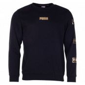 Holiday Pack Crew Sweat Fl, Cotton Black, L,  Puma