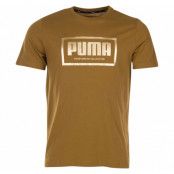 Holiday Pack Graphic Tee, Moss Green, S,  Puma