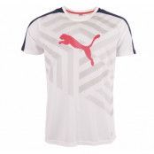 It Evotrg Graphic Tee, Wht/Peacoa, 128,  Puma