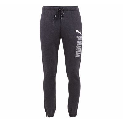 Logo Pants, Fleece, Closed, Dark Gray, Xxl,  Puma