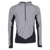 L/S 1/2zip Hooded Top, Medium Gray Heather, L,  Puma