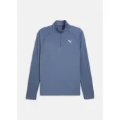 M RUN VELOCITY CLOUDSPUN 1/4 Z, Dark Indigo-heather, M,  Träningströjor