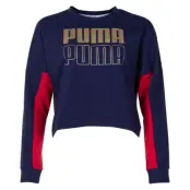 Modern Sport Crew Sweat, Peacoat-Gold, M,  Puma
