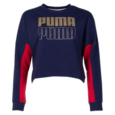 Modern Sport Crew Sweat, Peacoat-Gold, M,  Puma