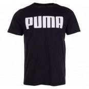 Power Rebel Logo Tee, Cotton Black, S,  Puma