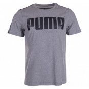 Power Rebel Logo Tee, Medium Gray Heather, S,  Puma