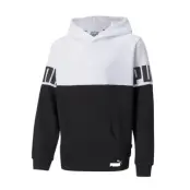 Puma Power Colorblock Hoodie, Puma White, 140,  Puma