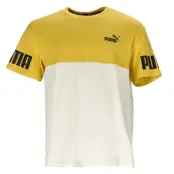 Puma Power Colorblock Tee, Bamboo, M,  T-Shirts