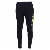 Puma Rebel Sweat Pants, Fl, Cl, Cotton Black-Safety Yellow, Xxl,  Puma