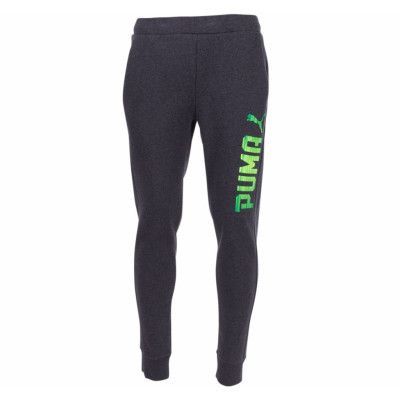 Puma Rebel Sweat Pants, Fl, Cl, Dark Gray Heather-Green, Xxl,  Puma