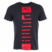 Puma Rebel Tee, Dark Gray Heather, M,  Puma