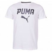 Puma Rebel Tee, Puma White-Font, S, Puma