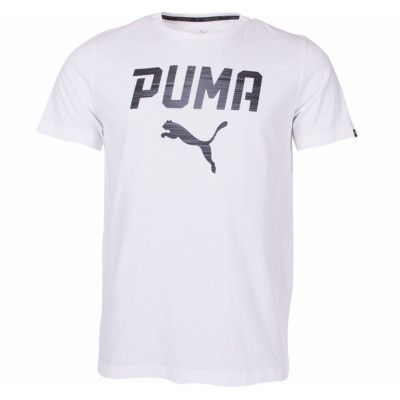 Puma Rebel Tee, Puma White-Font, S,  Puma
