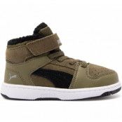 Puma Rebound Layup Fur Sd V In, Burnt Olive-Puma Black-Limesto, 19