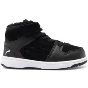 Puma Rebound Layup Fur Sd V In, Puma Black-Puma White, 20