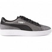 Puma Smash V2 Glitz Glam Jr, Puma Black-Puma Silver-Puma Wh, 38