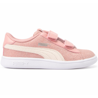Puma Smash V2 Glitz Glam V Inf, Bridal Rose-Pastel Parchment-P, 8,  Skor