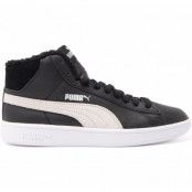 Puma Smash V2 Mid L Fur Jr, Puma Black-Puma White, 37