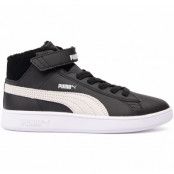 Puma Smash V2 Mid L Fur V Ps, Puma Black-Puma White, 33