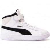 Puma Smash V2 Mid L Fur V Ps, Puma White-Puma Black, 28