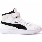 Puma Smash V2 Mid L Fur V Ps, Puma White-Puma Black, 31