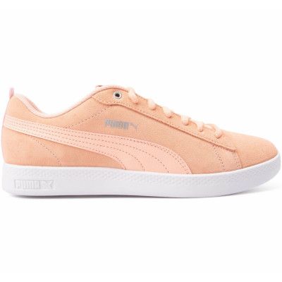 Puma Smash Wns V2 Sd, Peach Bud-Silver-Puma White, 36