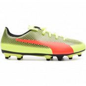 Puma Spirit Fg Jr, Fizzy Yellow-Red Blast-Puma Bl, 28